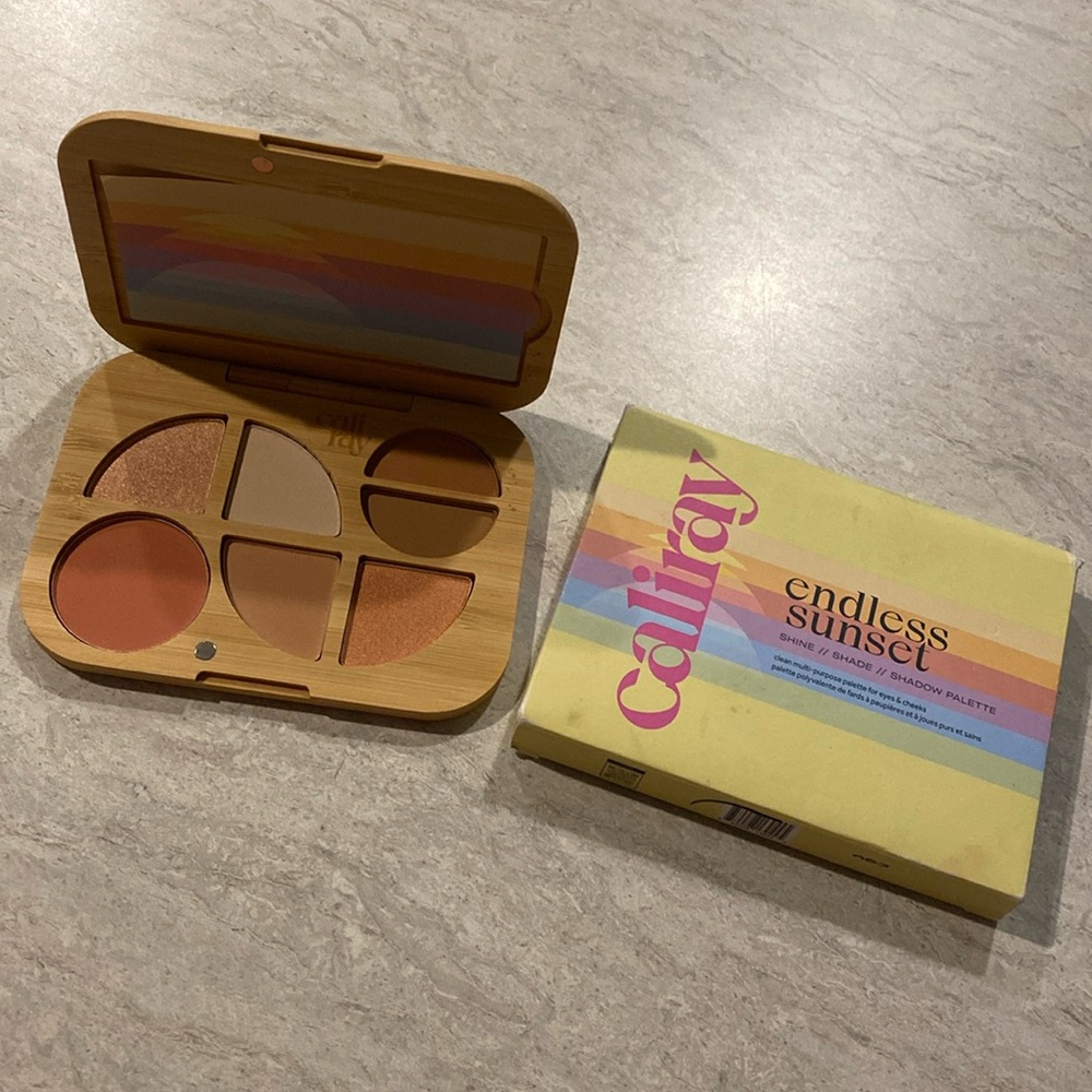 Cailtray Endless Sunset Shine/Shade Shadow Palette - Yellow & Pink Packaging